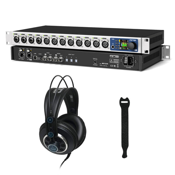 RME 12Mic Mic- and Line-Level Preamp with AKG K240 MKII Pro Headphones & 10-Pack Straps Bundle