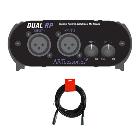 ART Dual RP Preamp for Dynamic and Ribbon Microphones with XLR-XLR Cable Bundle