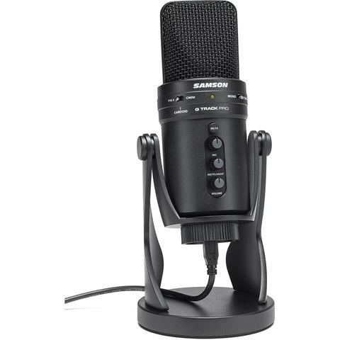 Samson G-Track Pro Professional USB Condenser Microphone with Audio Interface