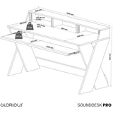 Glorious Sound Desk Pro Walnut Professional Studio Workstation