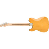 Squier by Fender Affinity Series Telecaster, Maple fingerboard (Butterscotch Blonde) Bundle with Fender 10ft Cable (Straight/Straight), Guitar 12-Pack Picks, and 2" Guitar Straps