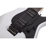 Schecter 6 String Sun Valley SS-FR in Gloss White (1282) Kit with Accessories Ultimate Support Pro Guitar Stand, Guitar Strap and Classic Guitar Pick (10-Pack)