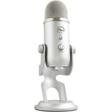 Blue Yeti Silver Professional Multi-Pattern USB Microphone Plus Pack Bundle with Presonus StudioOne 5 artist DAW, iZotope RX elements Plug-in and Groover 3 Tutorials 3-Month Subscription