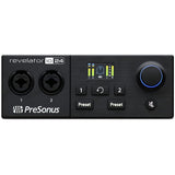 PreSonus Revelator io24 USB-C Compatible Audio Interface with Integrated Loopback Mixer and Effects for Streaming, Podcasting Bundle with Polse Studio Headphones, 2x MIDI Cables, and 2x XLR-XLR Cable