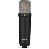 RODE NT1 Signature Series Large-Diaphragm Condenser Microphone (Black) Bundle with PSA1 Swivel Mount Studio Microphone Boom Arm
