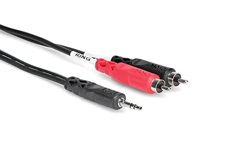 Hosa Technology Stereo Mini Male to 2 RCA Male Y-Cable (6')