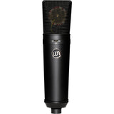 Warm Audio WA-87 Multi-Pattern Condenser Microphone (Limited Edition Black) with RF-5P-B Reflection Filter (Metal) & Tripod Mic Stand Bundle