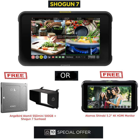 Atomos Shogun 7 HDR Pro/Cinema Monitor-Recorder-Switcher 10th Birthday Special