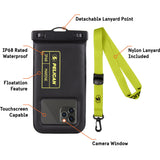Case-Mate Pelican - Marine Series Waterproof Floating Pouch - Compatibility - Black/Lime (PP044508)