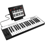 IK Multimedia iRig KEYS PRO 37-Key Controller with FP-P1L Piano-Style Sustain Pedal & 6ft MIDI Cable Bundle