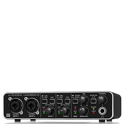 Behringer U-PHORIA UMC204HD - USB 2.0 Audio Interface