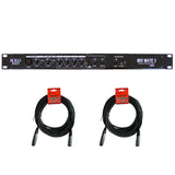 Rolls RM69 MixMate 3 - 6-Channel Stereo Line / Microphone Mixer with (2) XLR-XLR Cable Bundle