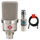 Neumann 008626 TLM-102 Large Diaphragm Studio Condenser Microphone (Nickel) Bundle with Triton Audio FetHead Phantom In-Line Microphone Preamp and XLR Cable