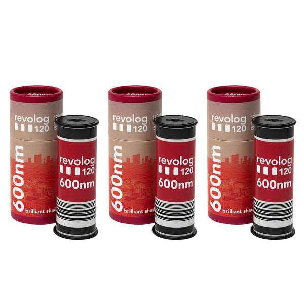 REVOLOG 600nm Color Negative Film, 120 Roll Film (3-Pack)