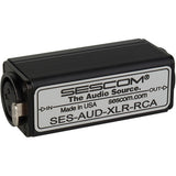 Sescom AUD-XLR-RCA 1 Channel XLR to RCA Balanced To Unbalanced Audio Converter