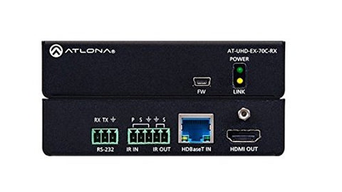 Atlona 4K/UHD HDMI Over HDBaseT Receiver with Control and PoE (70m)