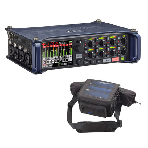 Zoom F8n Multi-Track Field Recorder with Protective Case For F8n Recorders Bundle