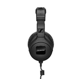 Sennheiser HD 300 Pro Headphones, Black with Headphone Holder & Stereo 1/4" Male Phone TRS Headphone Extension Cable 10'