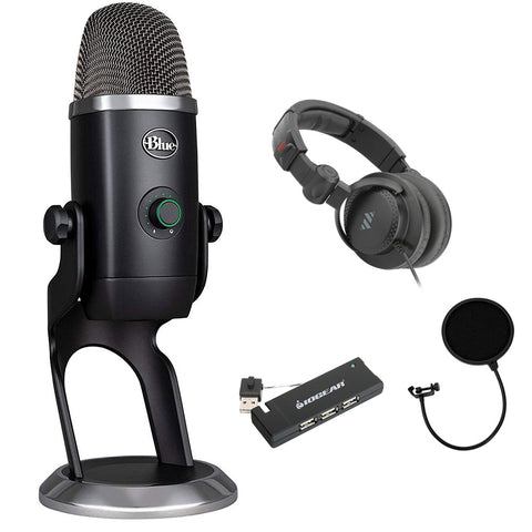 Blue Yeti X Professional Condenser USB Microphone Bundle