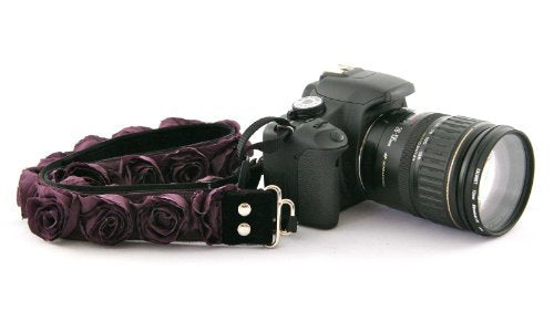 Capturing Couture SLR15-PLRS 1.5" Camera Strap, Plum Organza