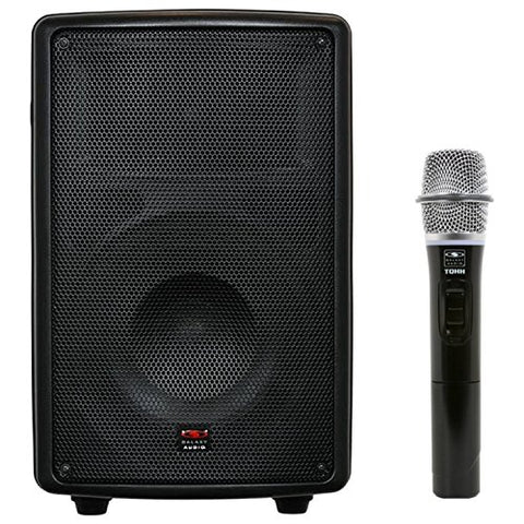 Galaxy Audio Traveler Quest TQ8-40H0N 8" Speaker with Wireless Handheld Microphone, Single