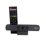 HuddleCamHD 3X Digital Zoom NDIHX IP Dual Microphone Array:HFOV Auto-Framing (Black)