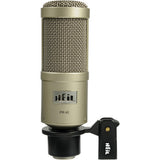 Heil Sound PR 40 Dynamic Cardioid Studio Microphone (Champagne) with Suspension Shockmount and Two-Section Broadcast Arm