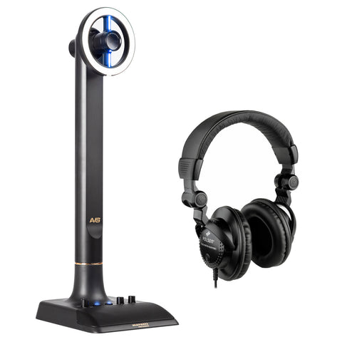 Marantz Professional AVS Audio-Video Streamer Broadcasting System with Polsen HPC-A30 Studio Monitor Headphone Bundle