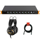 Arturia AudioFuse 8Pre USB-C Audio Interface/ADAT Expander with AKG K 240 Studio Pro Headphones & XLR Cable Bundle