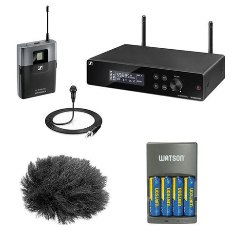 Sennheiser XSW 2-ME2-A Wireless 2 Lavalier Microphone System (A: 548 to 572 MHz) With Microphone Accessory Kit