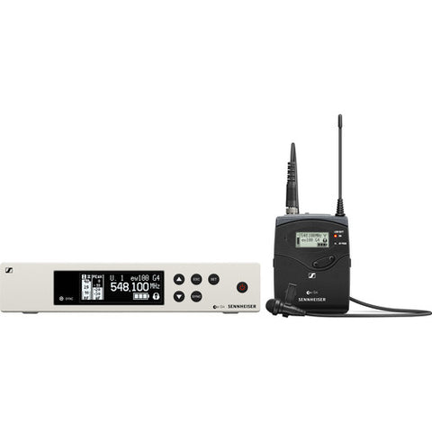 Sennheiser ew 100 G4-ME 2-II Wireless Bodypack System with ME 2-II Omnidirectional Lavalier Microphone (G: (566 to 608 MHz))