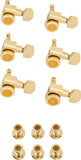 Fender Deluxe Locking Staggered Guitar Tuners, Gold