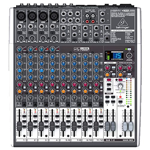 Behringer XENYX X1622USB - 16-Input USB Audio Mixer with Effects