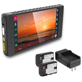 Portkeys PT6 Touchscreen HDMI Camera Field Monitor (6" Inch) Bundle with Pawa Dual LP-E6 Li-ION Battery Pack and Charger