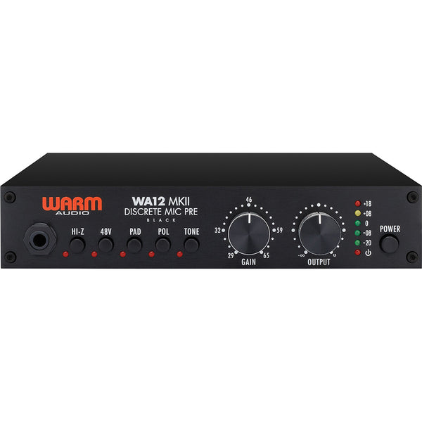 Warm Audio WA12 MKII Dual-Transformer Microphone Preamplifier (Black)