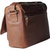 compagnon The Medium Messenger Leather Camera Bag (Light Brown)