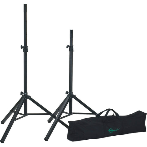 K&M 21451 Aluminum Speaker Stands with Gig Bag