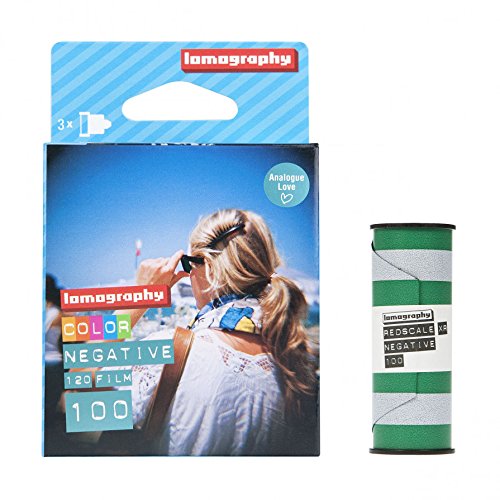Lomography Three Pack of 100 ISO Color Negative 120mm Film Roll