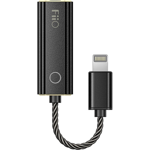 FiiO JadeAudio KA1 Headphone Amps Tiny Amplifier USB DAC High Resolution Lossless for Smartphones/PC/Laptop/Players(Lightning, Black)