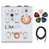 Mastro Valvola LEM Lysergic Emotions Module (White, Limited Edition) Bundle with 10-Pack Guitar Picks and 10ft Medium Instrument Cable