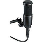 Audio-Technica AT2020 Cardioid Condenser Microphone (Black) Bundle with Triton Audio FetHead Phantom In-Line Microphone Preamp and XLR Cable