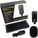 Lewitt LCT-240 Pro Value Pack Cardioid Condenser Microphone with Shockmount (Black) Bundle with Mic Stand with Fixed Boom and XLR Cable