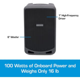 Samson Expedition XP106w Portable PA System with Wireless Handheld Mic System & Bluetooth