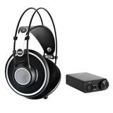 AKG K 702 Reference-Quality Open-Back Circumaural Headphones with FiiO E10K USB Headphone Amplifier Bundle