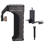 IndiPRO Tools Universal Power Grip for Canon LP-E6 Battery (Gray) with D-Tap Pro Battery Charger & 10-Pack Straps Bundle