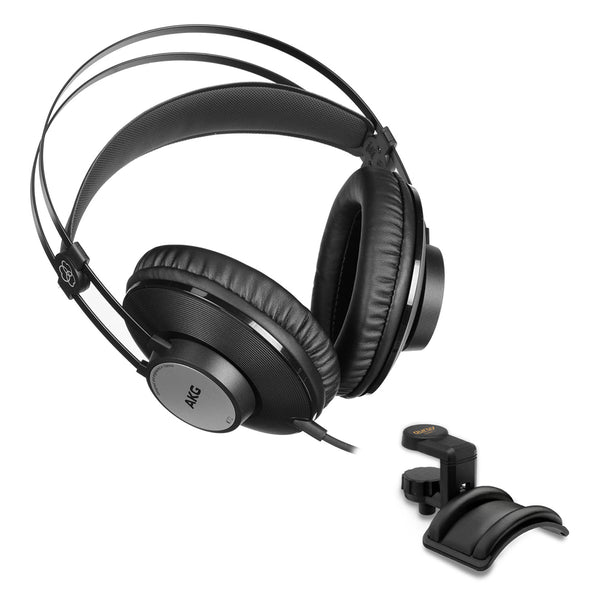 AKG K72 Closed-Back Studio Headphones with Headphone Holder Bundle