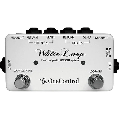 One Control White Loop Flash 2-Channel Switcher Pedal