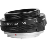 Lensbaby Sol 45mm f/3.5 Lens for Canon EF Cameras with Lensbaby 46mm Macro Filters Bundle