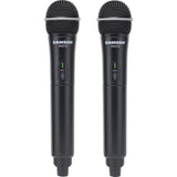 Samson Stage 212 Handheld Dual-Channel Wireless System with (2) Q6 Dynamic Microphones (E Band), Black (SWS212HH-E)