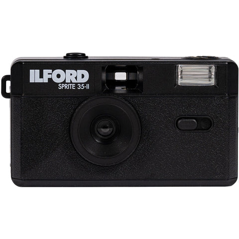 Ilford Sprite 35-II Reusable/Reloadable 35mm Analog Film Camera (Black)